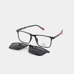 GỌNG KÍNH RÂM CẬN 2IN1 222002 C2 ĐEN NHÁM