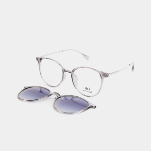 GỌNG KÍNH RÂM CẬN 2IN1 22440 C2 GỌNG XÁM MẮT KHÓI